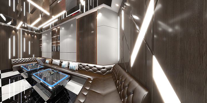 白心禹-KTV三层效果图-装修设计方案