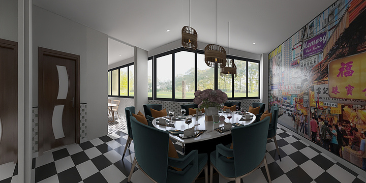 口畏借个嶶笑jDXE-茶餐厅-黑顶-装修设计方案