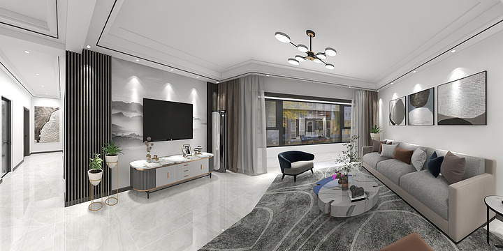 岳凡YZSqsGG-信泰大户型.dwg-装修设计方案