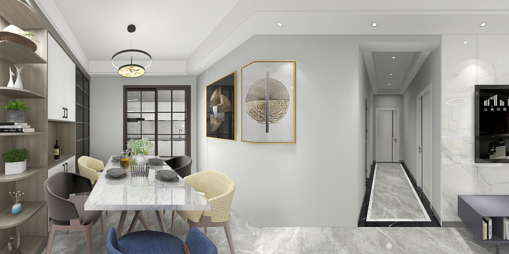 王乱乱室内设计-睿城，包哥效果图.dwg-装修设计方案