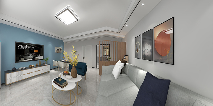 邢台装修大管家-锦华城115平现代简约-装修设计方案