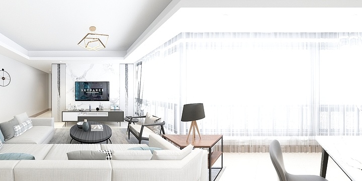 池敏丽-万科・海潮映月125现代1-装修设计方案