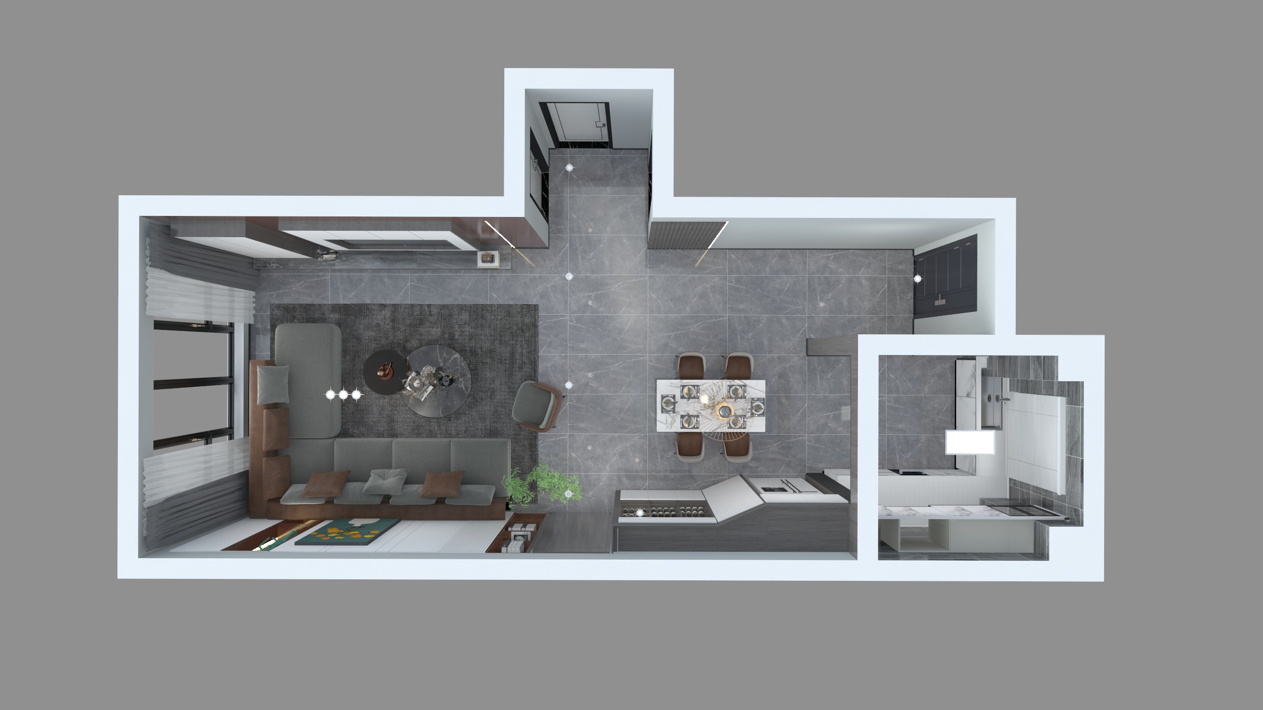 凤凰台新中式金盛店-余蕊-装修设计方案