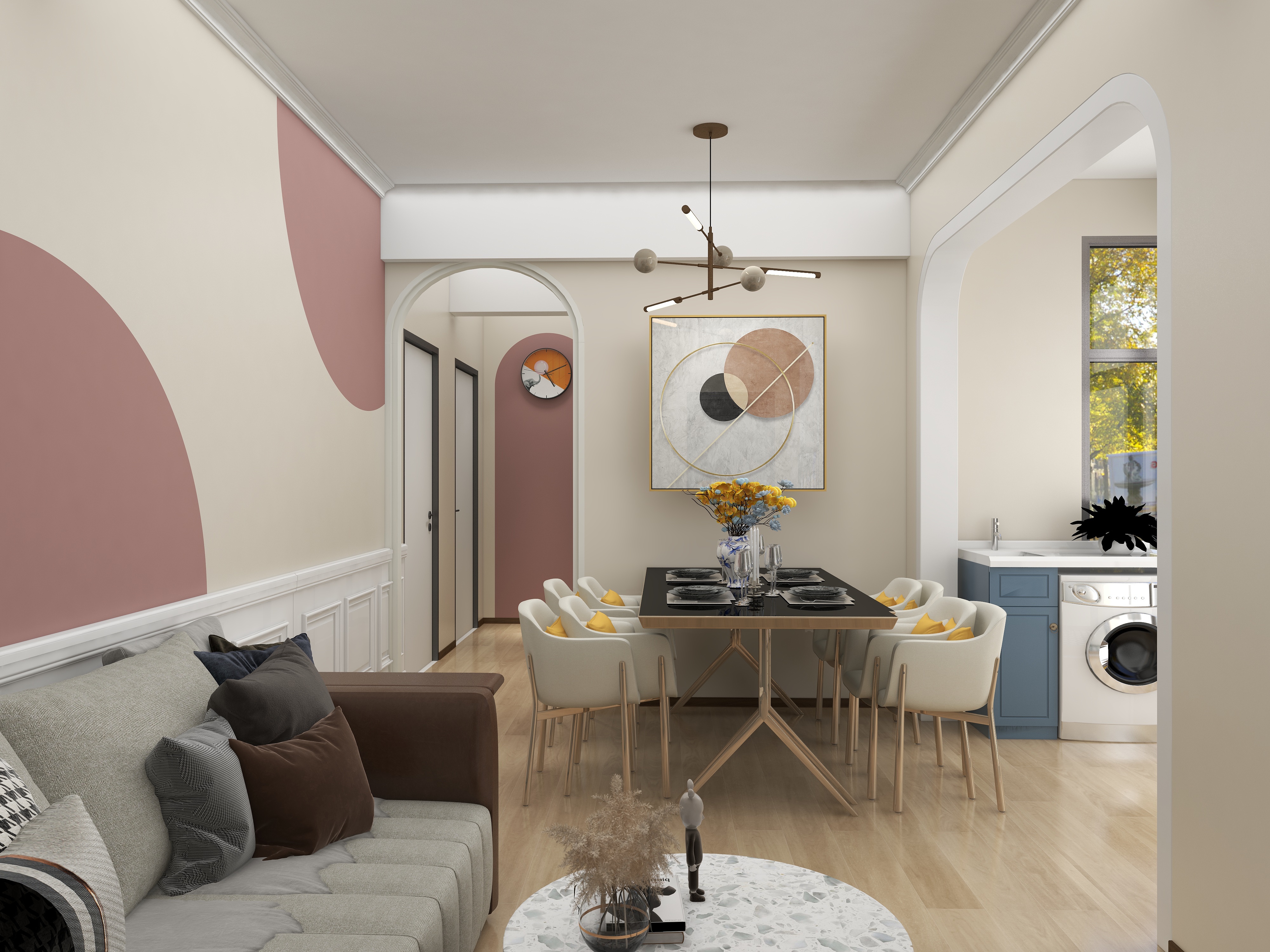 林木子果-北欧风75平三居室设计-装修设计方案