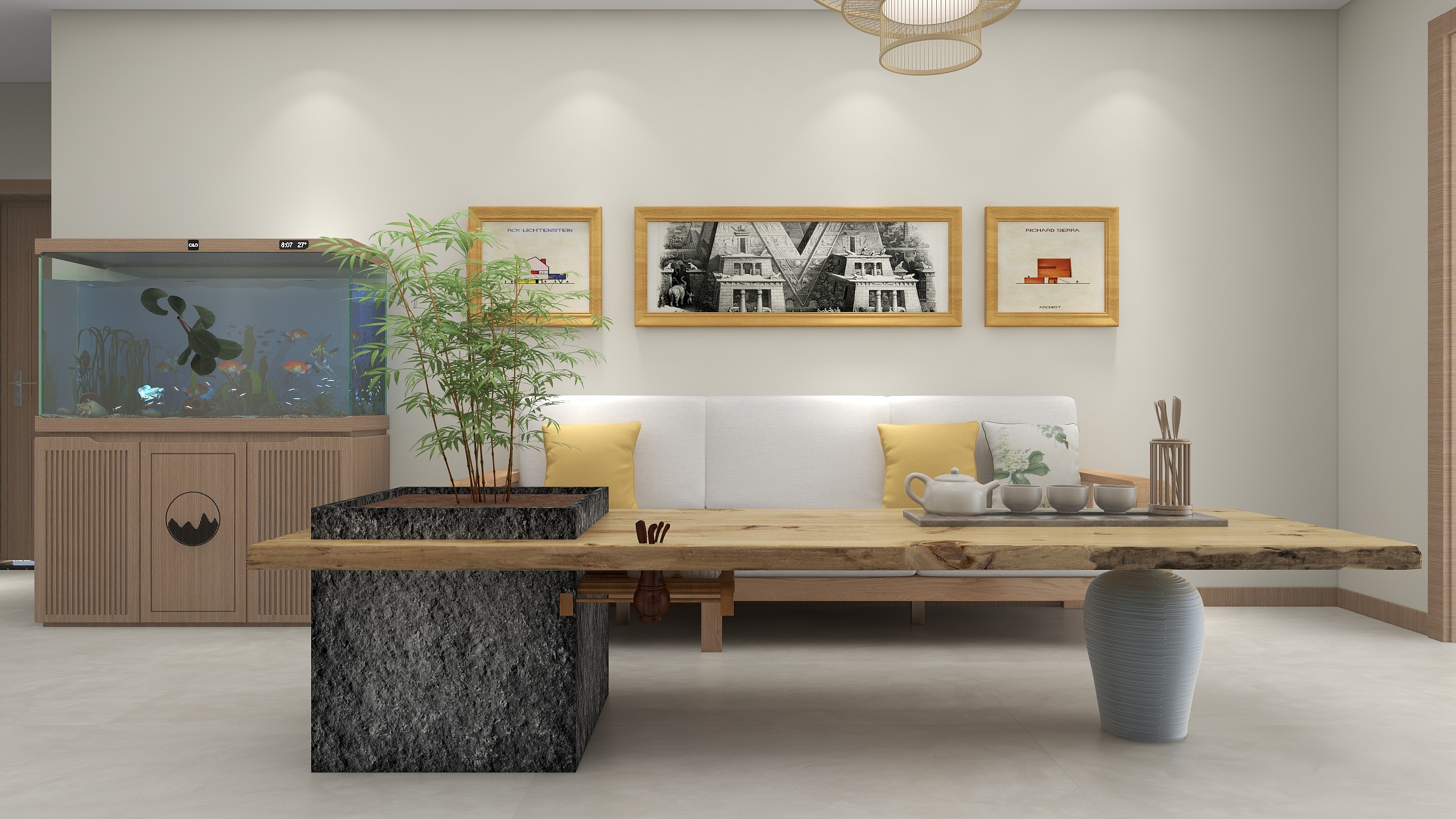 装修设计师操泉-100平日式风三室两厅观溪郡14栋701室-装修设计方案