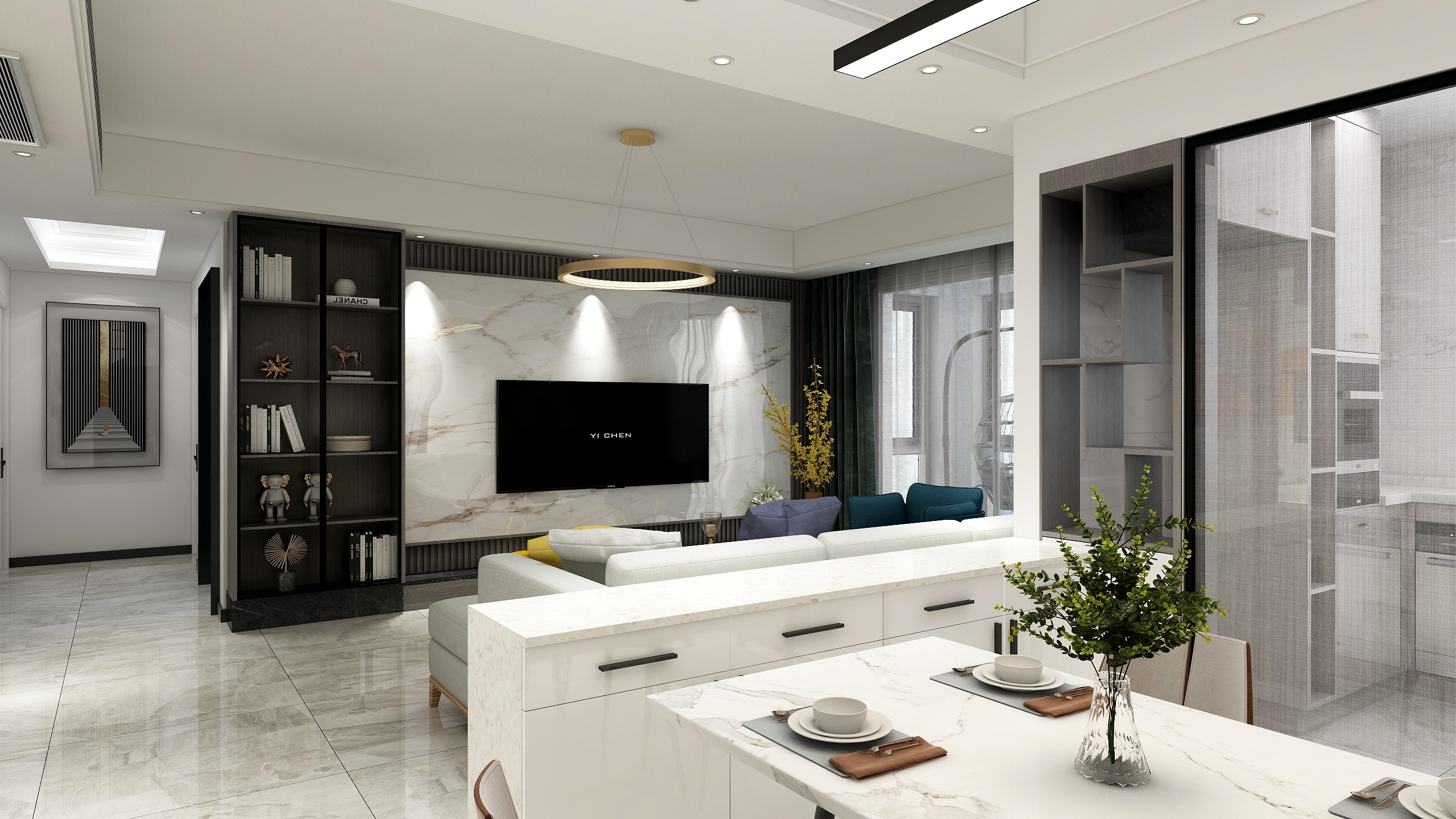 格式化13871797123-135平方三居-装修设计方案