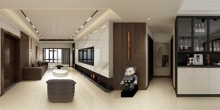 壹禾软装设计工作室-宏宇二号院-装修设计方案