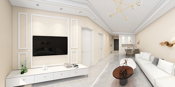 任中南17645030987-万达华府-轻奢修改-装修设计方案