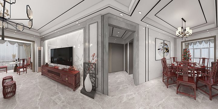 木工装修设计-方案3-灰色-装修设计方案