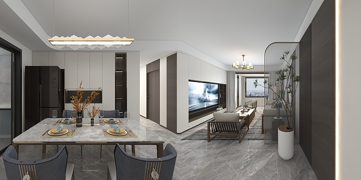 秋耕设计-国际未来城17#2-2605-装修设计方案