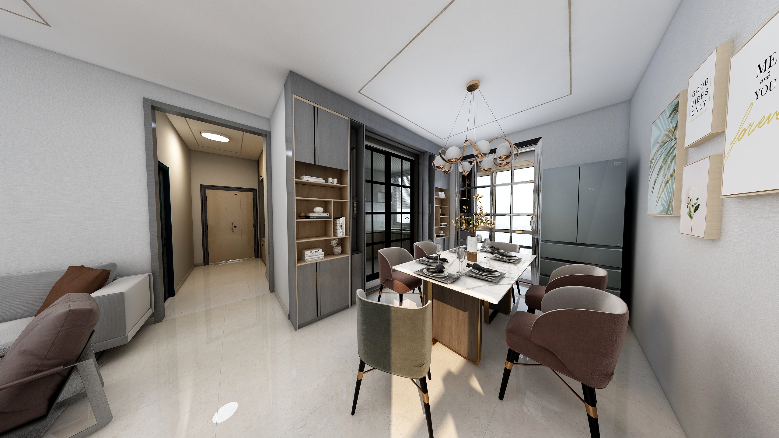 世纪中天设计机构-融创桂林旅游度假区揽云府小区名字是：融创栖霞府西苑1栋2单元-装修设计方案