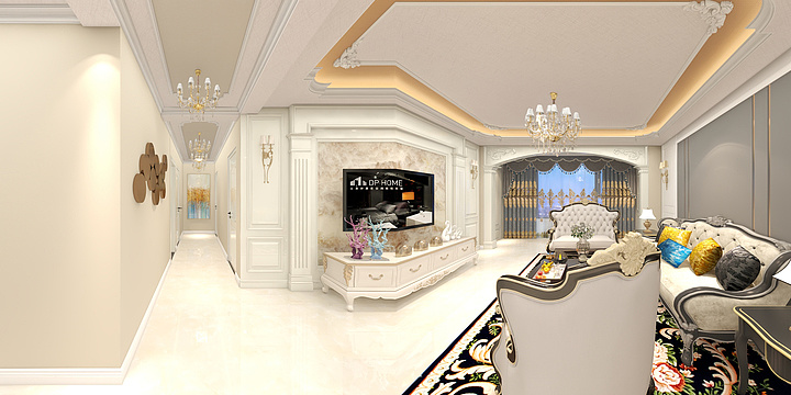 720云全景效果图-欧式-装修设计方案