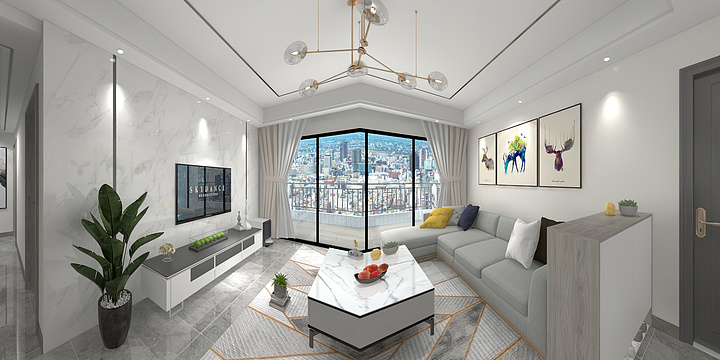 时尚家居一线装饰-南岸壹号银海-装修设计方案