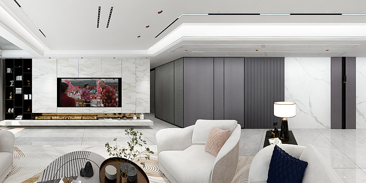 一品效果-德商-御府天骄210平-装修设计方案