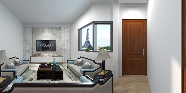 鱼肉包-一号楼1302.dwg-装修设计方案