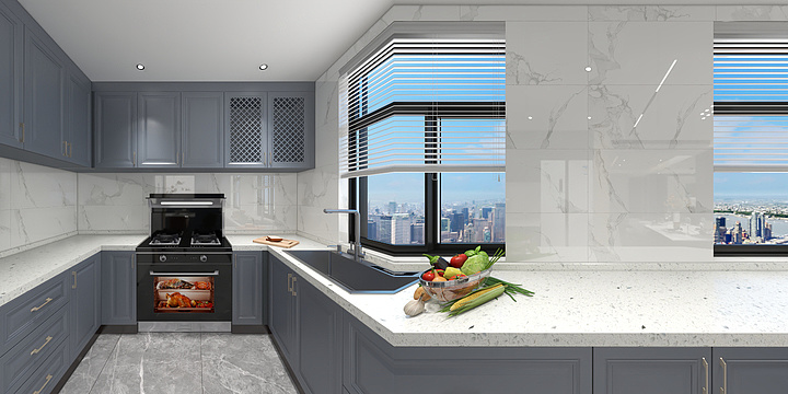 大珩木作-橘子设计--水榭王城美式轻奢-2-装修设计方案