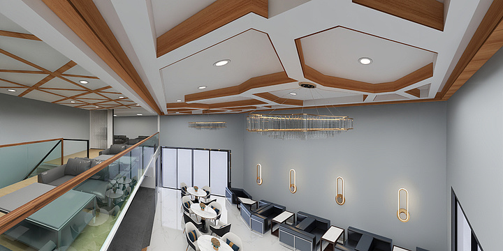 有得有失-商业广场奶茶店-装修设计方案