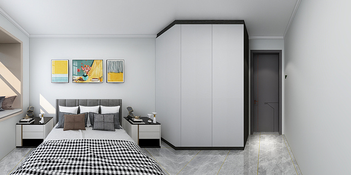 张张1205-廊桥小区-135-黑色轻奢风-装修设计方案