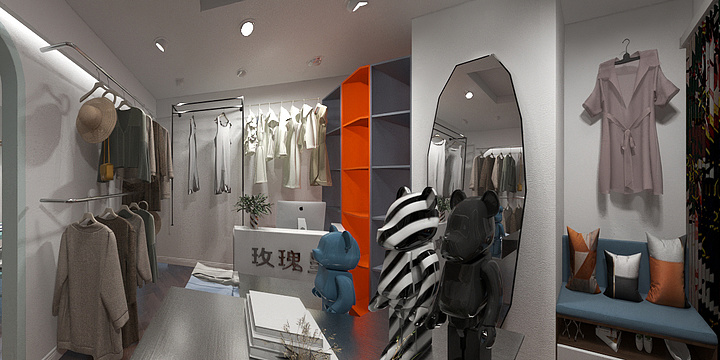 松宸装饰-尚都时尚女装.dwg-装修设计方案