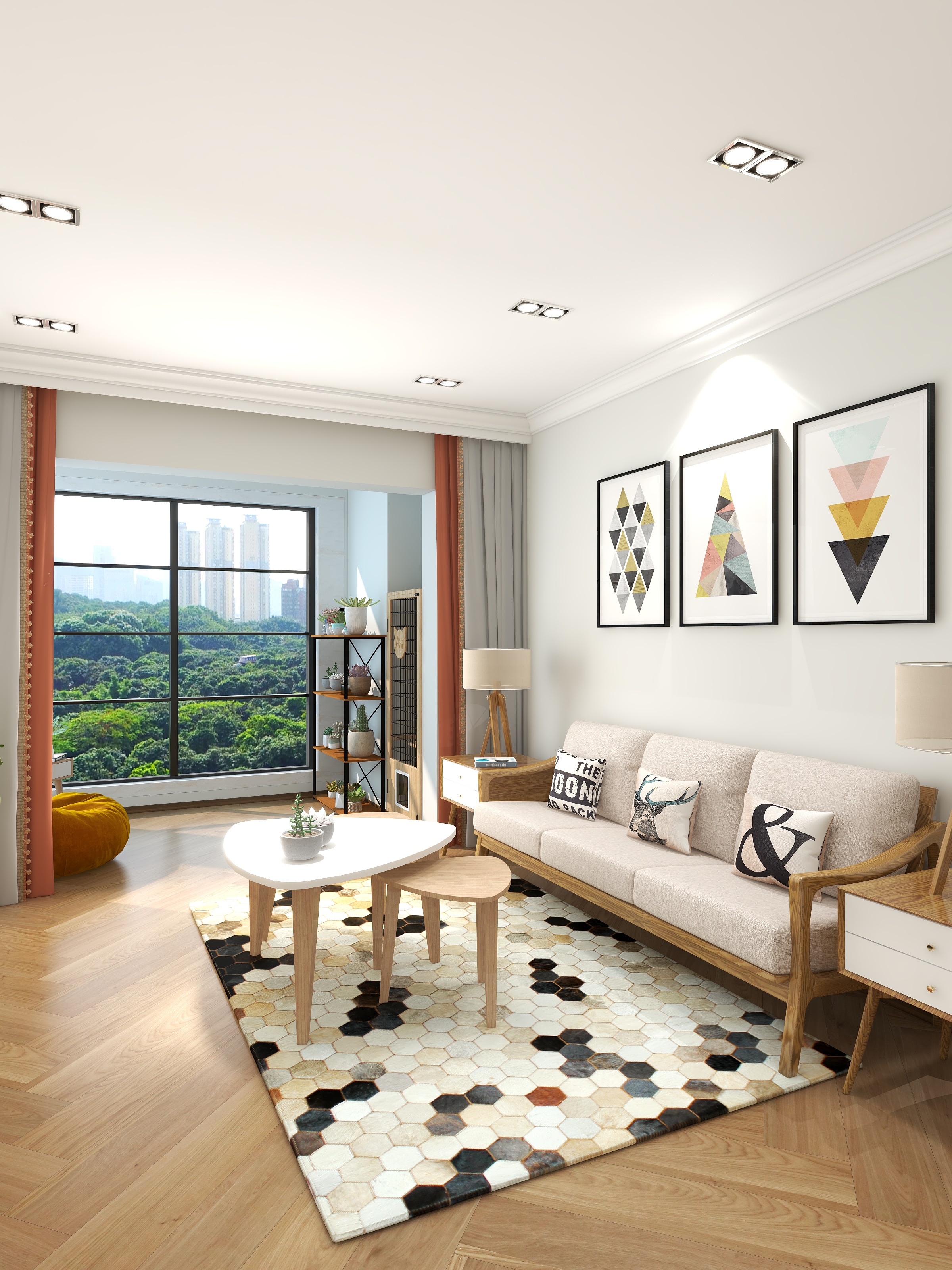 周勇666-德信海德公园83.00㎡A2’3室2厅1卫1厨-装修设计方案