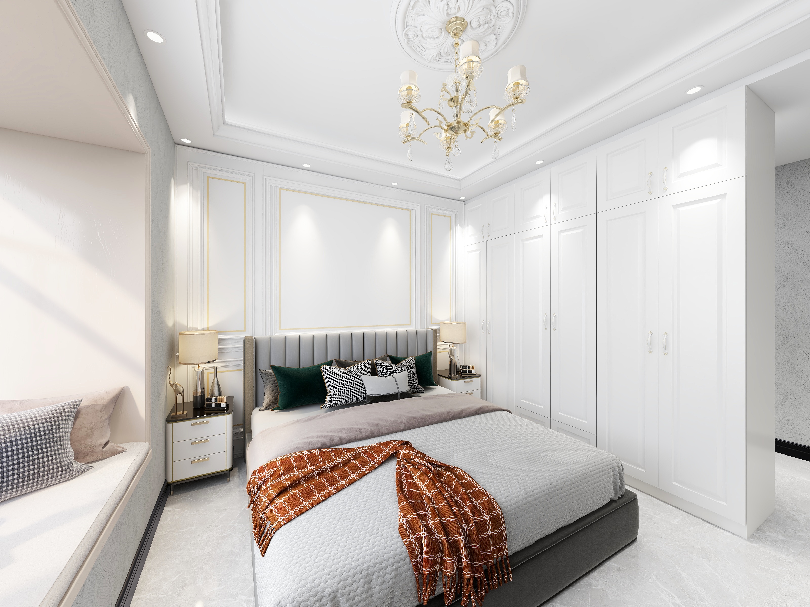 馆陶县名匠装饰-创宇*翡翠湾-法式-欧式-装修设计方案