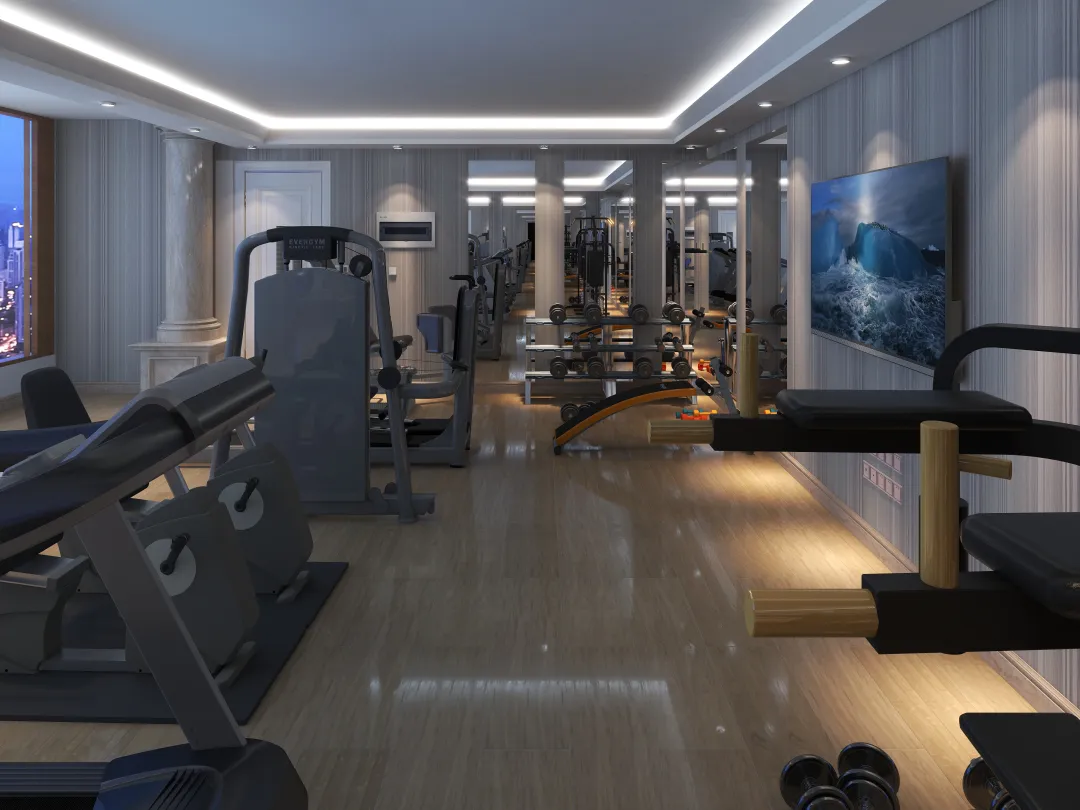 Kimdesign的装修设计方案:Modern Gym Room