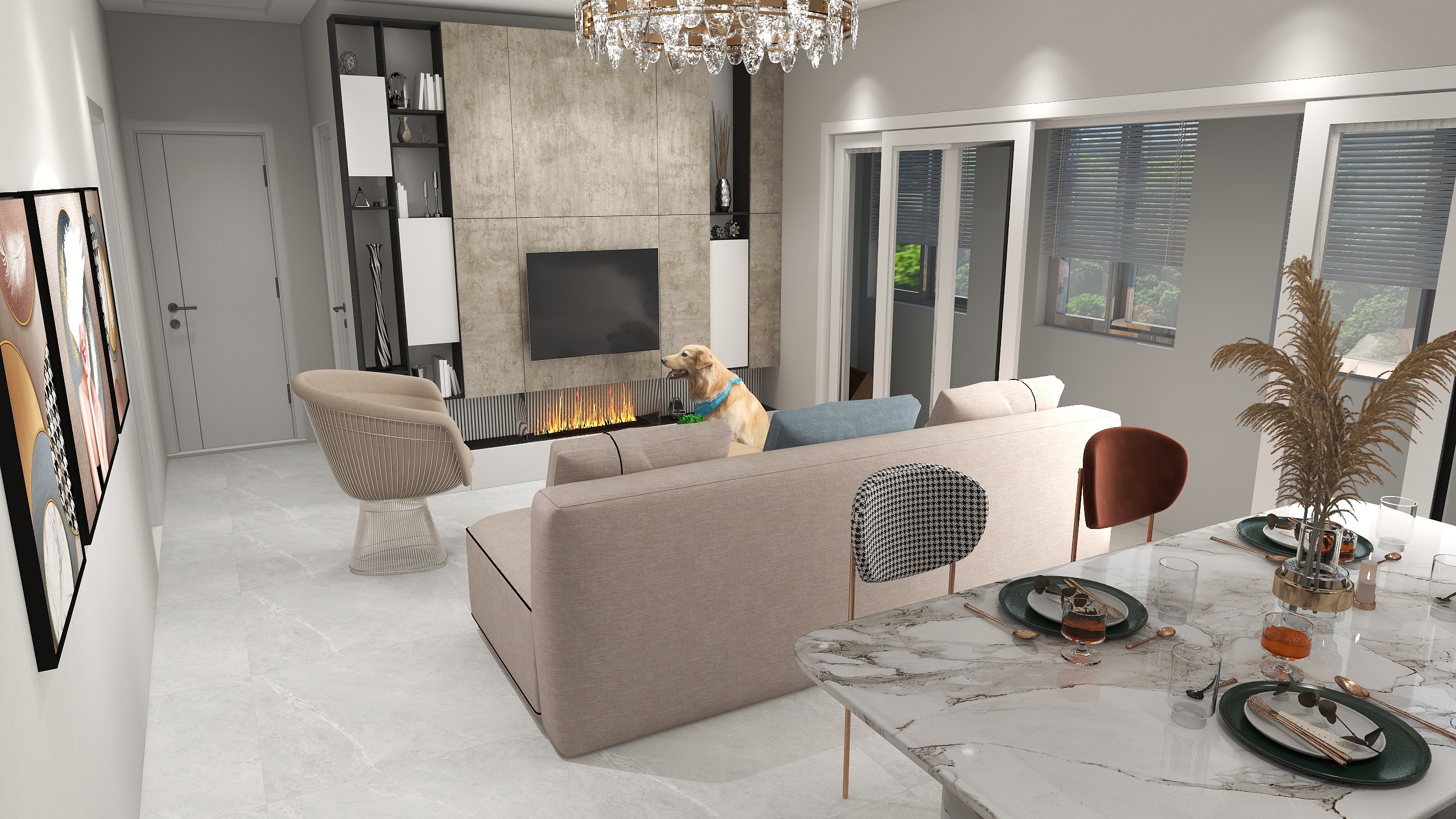 张伟-瑞和园89.50㎡B户型3室2厅1卫-装修设计方案