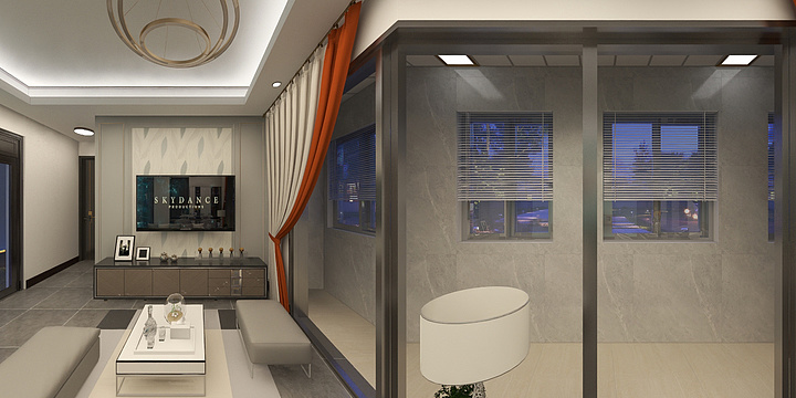 缘wenr-瑞和园89.50㎡B户型3室2厅1卫-装修设计方案