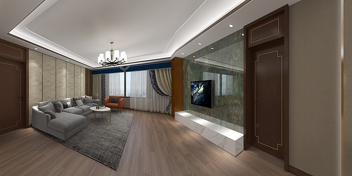 克拉玛依瑞宝-泰富2-1-1101-装修设计方案