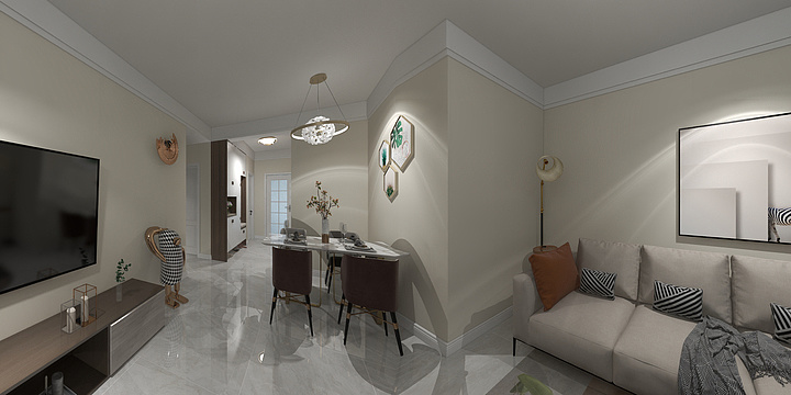 宋雅倩空間设计-中海·南开郡-装修设计方案