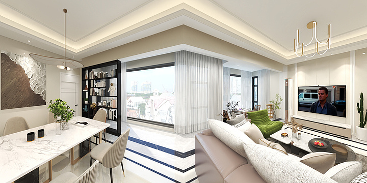 莱茵艾格全屋整装-翡翠湾小高层杨哥-现代风格-装修设计方案