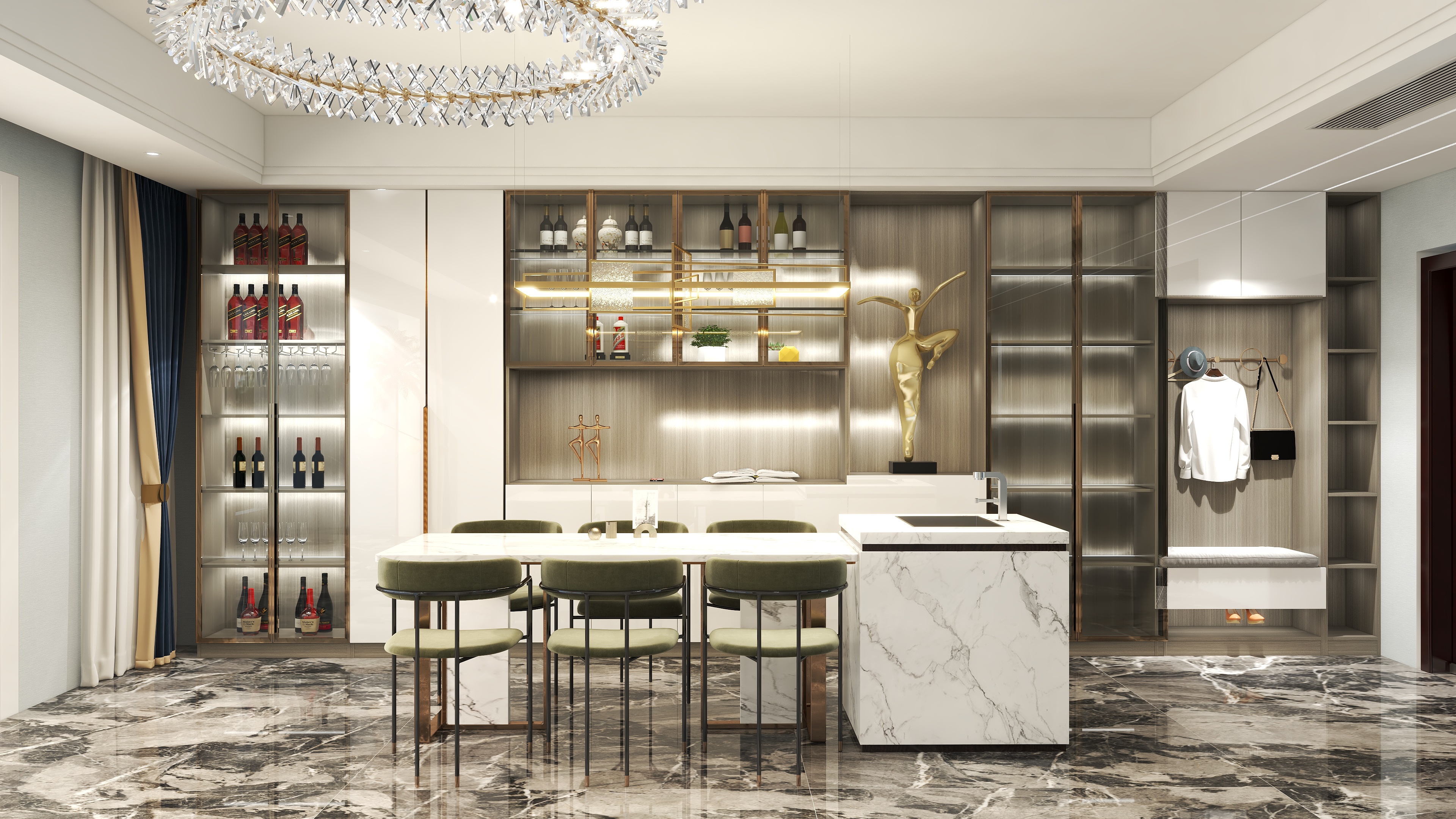 徐鹏整装全案设计-无锡富力十号.dwg-装修设计方案