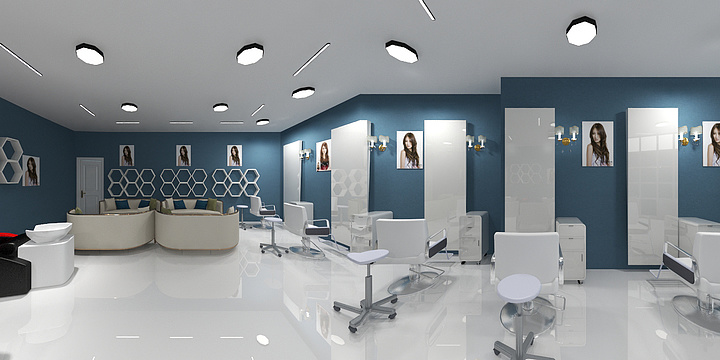 达翡丽装饰设计-南门发廊-装修设计方案