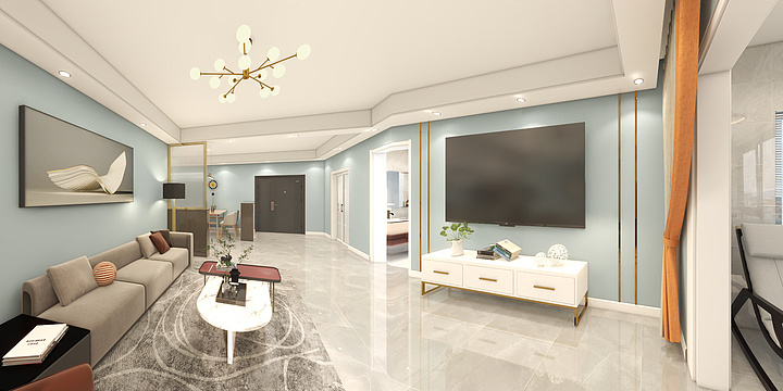 宿迁品诺装饰设计-时代茗苑-装修设计方案