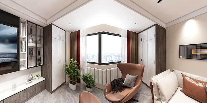 蔡蔡酱-19区126平现代风.dwg-装修设计方案