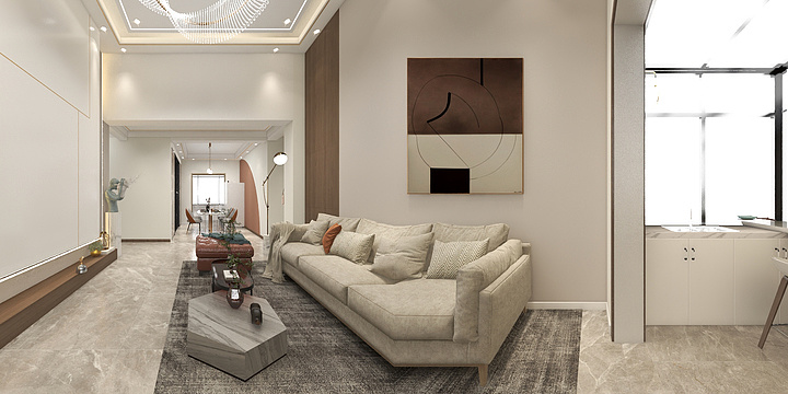 实木定制万扬家居店-空港花园-装修设计方案