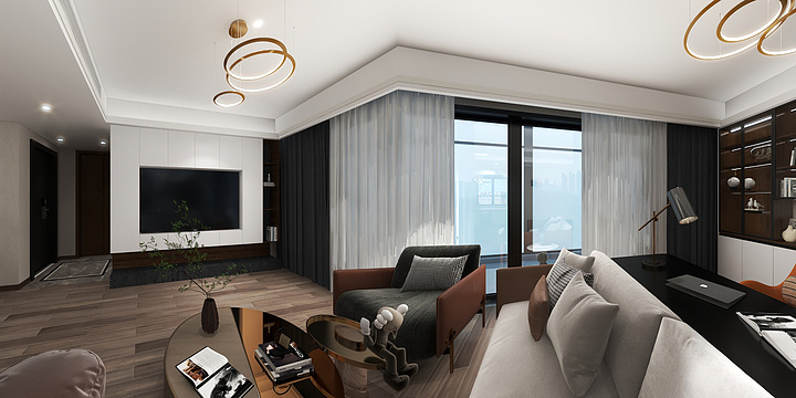 尚宸全案设计徐文达-前山澜庭120平-装修设计方案