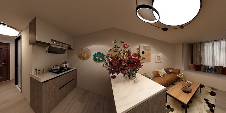 青岛伊诺馨城装饰工程有限公司-海尔国际广场4-813.dwg-装修设计方案