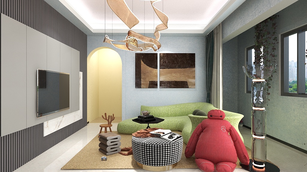 唐卉-瑞和园89.50㎡B户型3室2厅1卫-装修设计方案