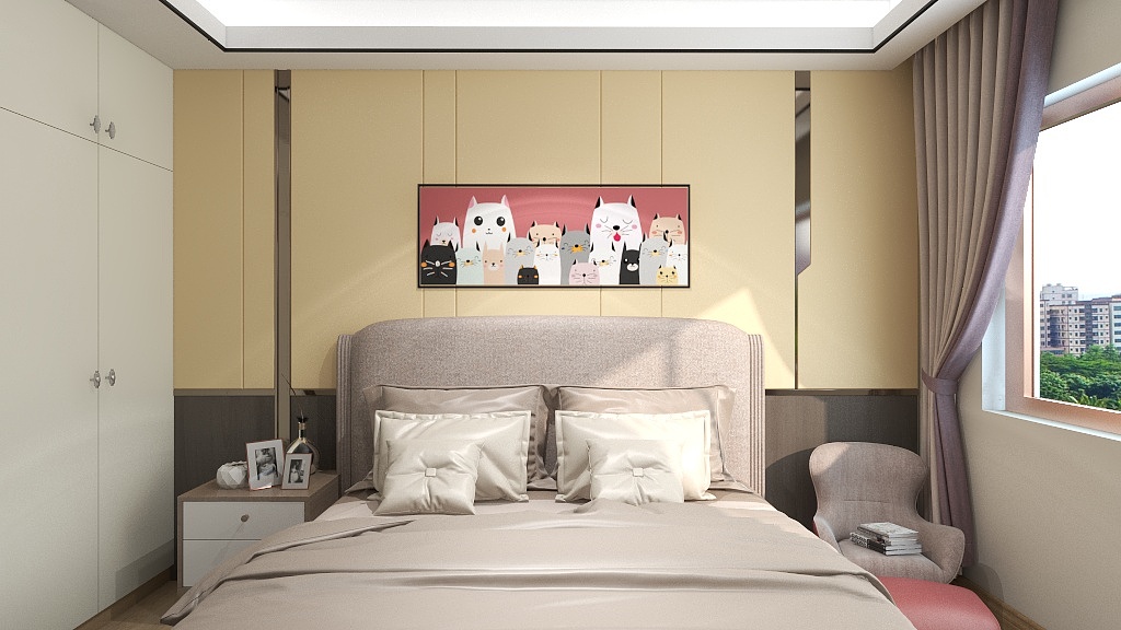 豆花就是豆花-德信海德公园83.00㎡A2’3室2厅1卫1厨-装修设计方案