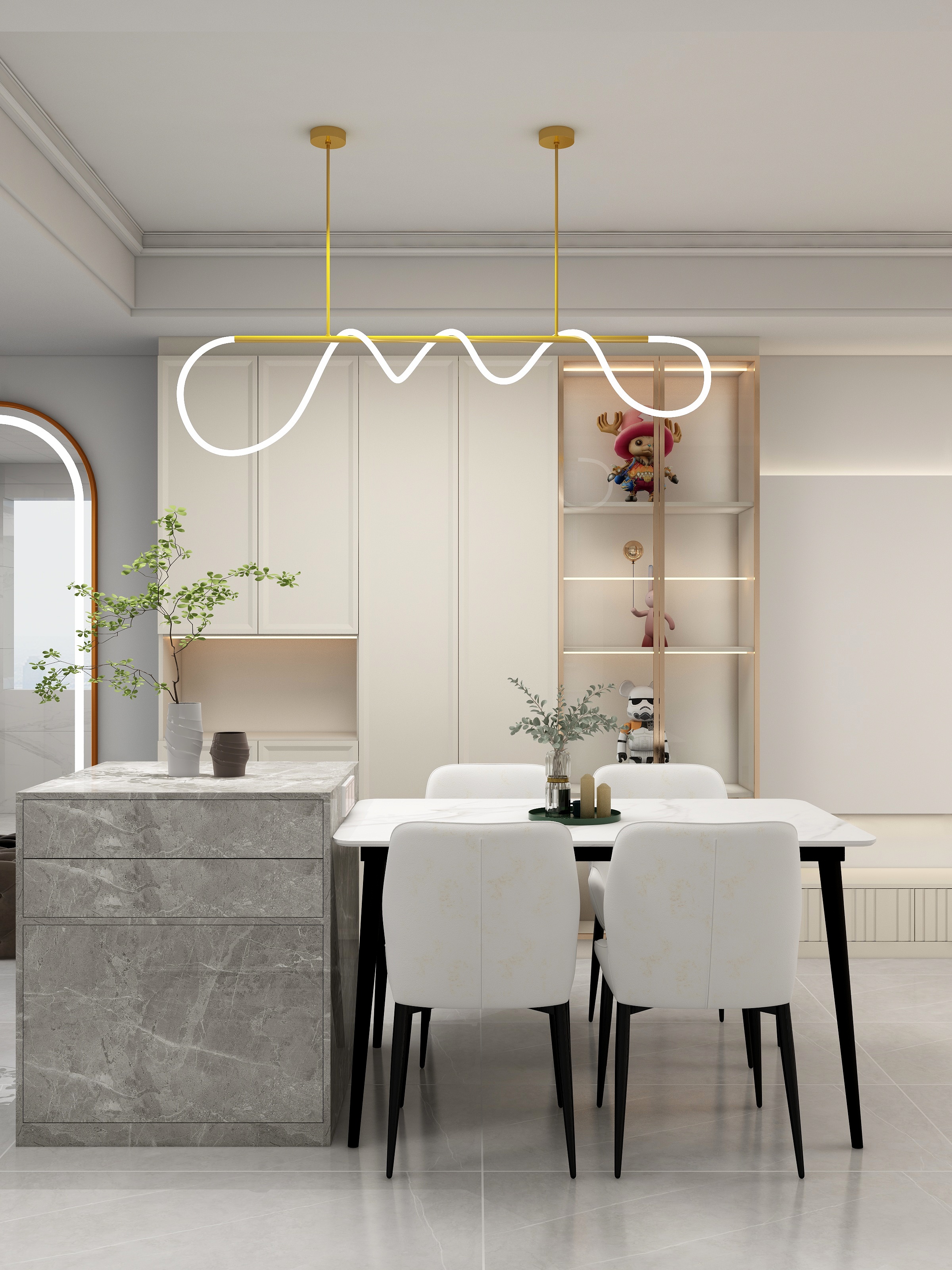 室内设计师--戴攀-金科城85.5平方两室一厅一厨一卫-装修设计方案