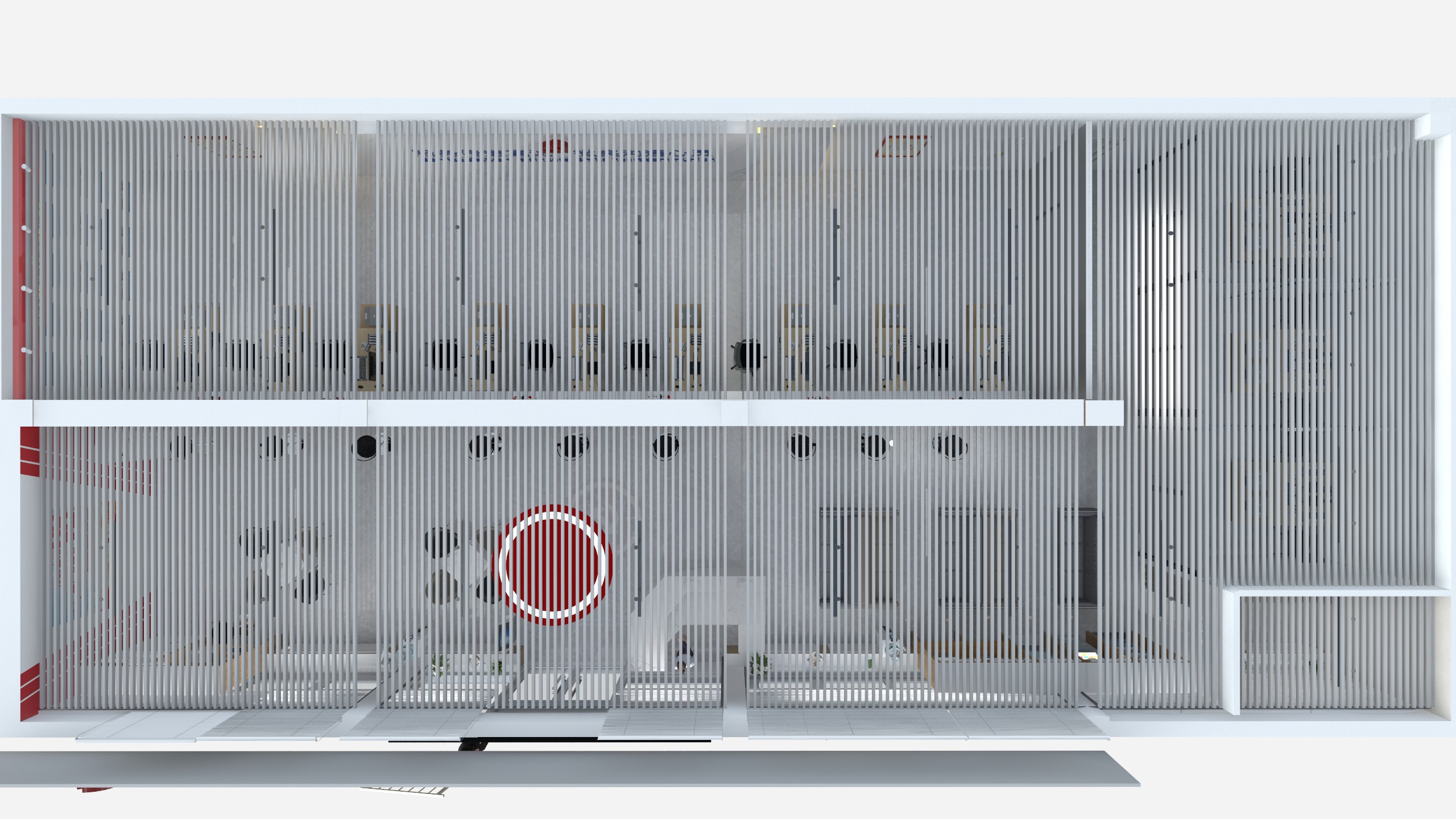 淄博玖伍装饰-党群建设服务中心大厅.dwg-装修设计方案