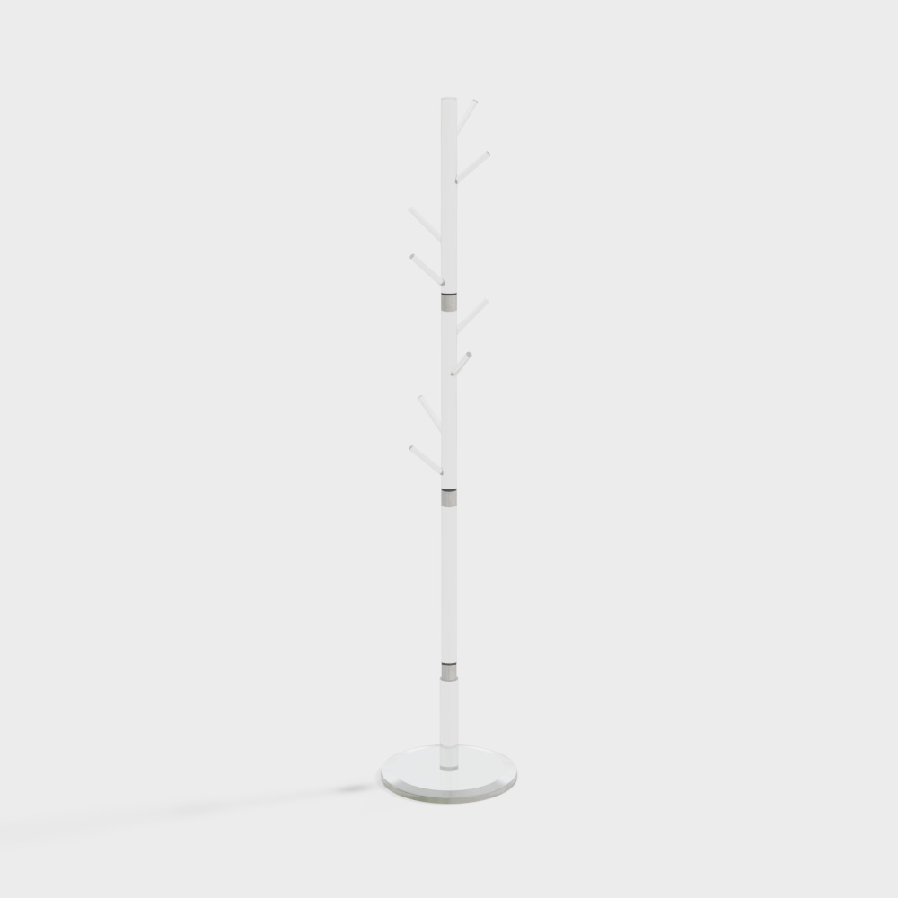 Minimalist Clear Tree Coat Rack Stand Acrylic Coat Hanger Stand with 8 Hooks