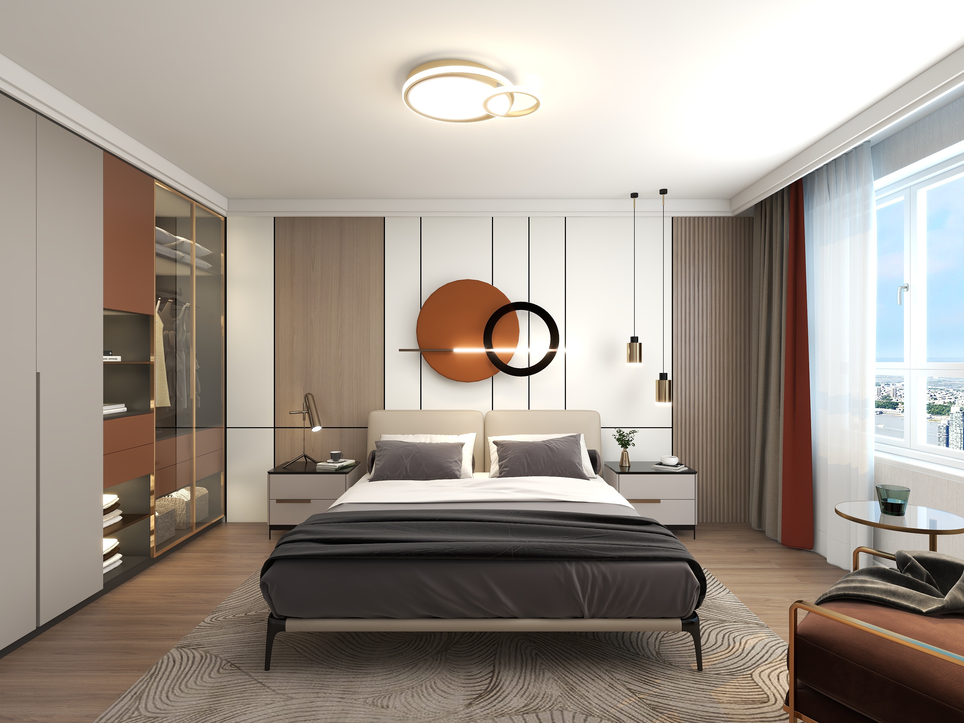 全案設計丨木子-文庭雅苑-2-1-1101-装修设计方案