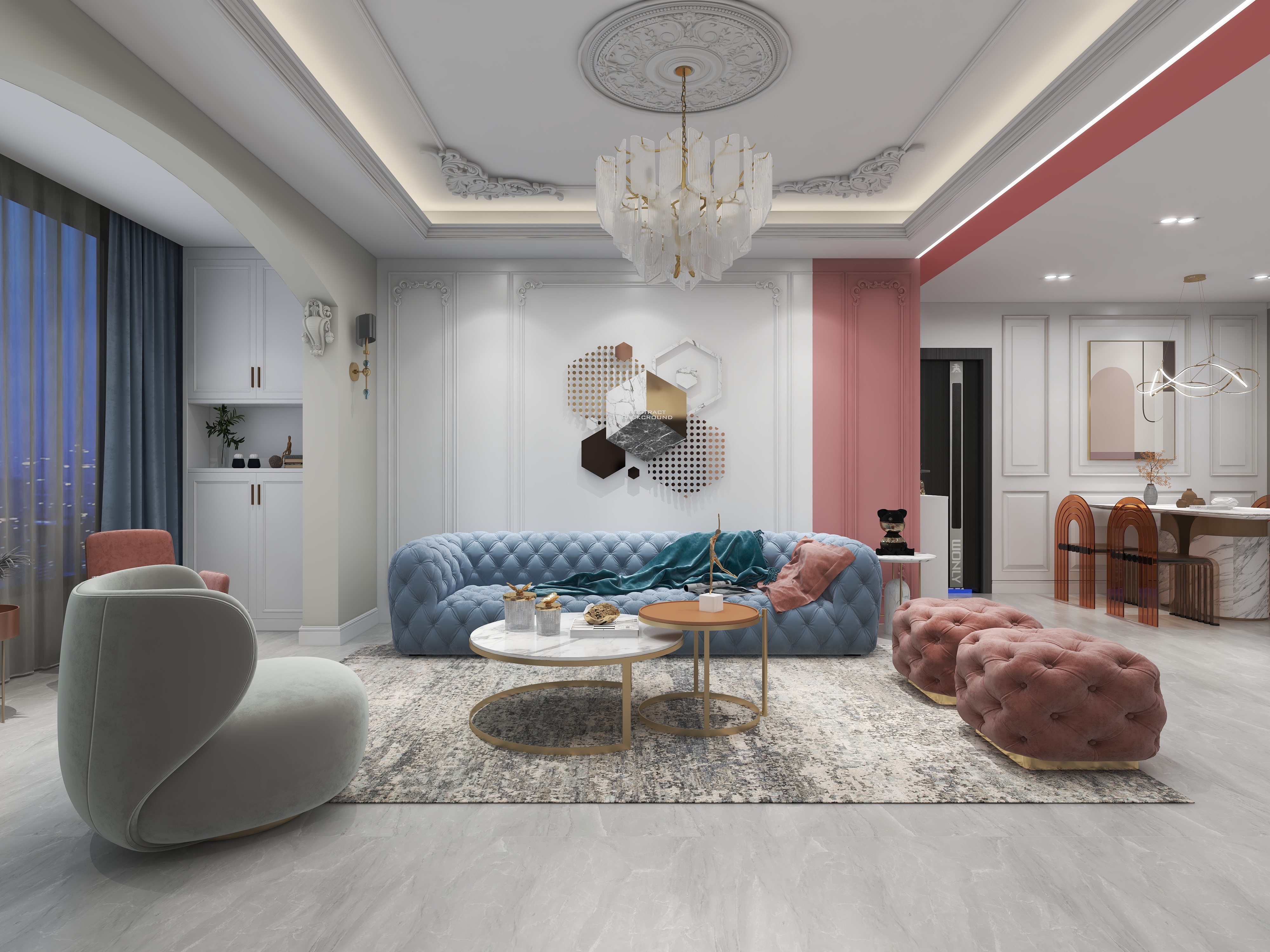 158****4362SwAb-115㎡现代法式-装修设计方案