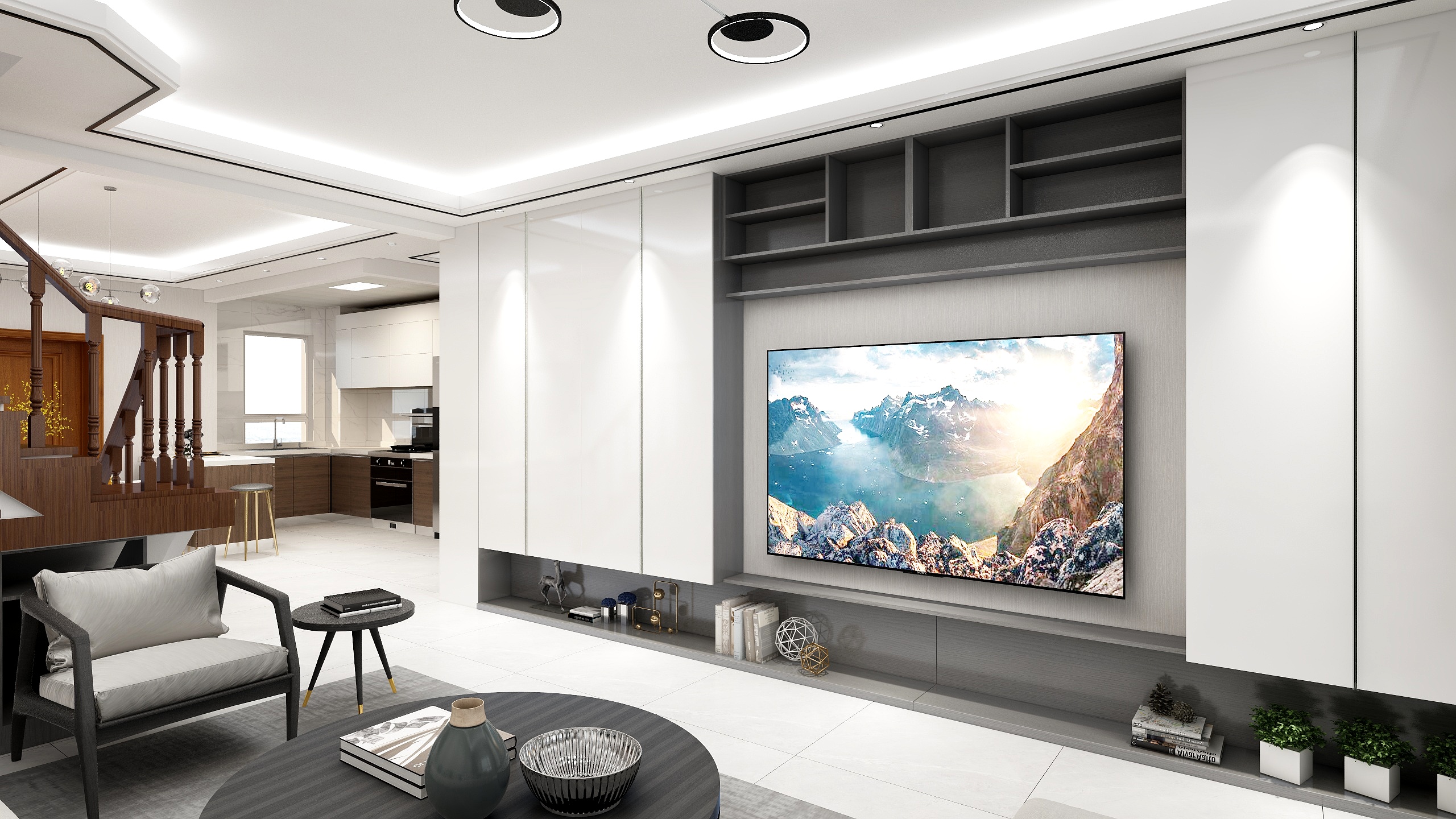 壹舍工作室-三居室轻奢方案-装修设计方案