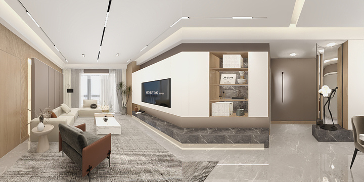 代宇宏-西藏地质花园客厅.dwg-装修设计方案