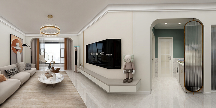 全案设计江涛-荣域天鹅堡114㎡-装修设计方案