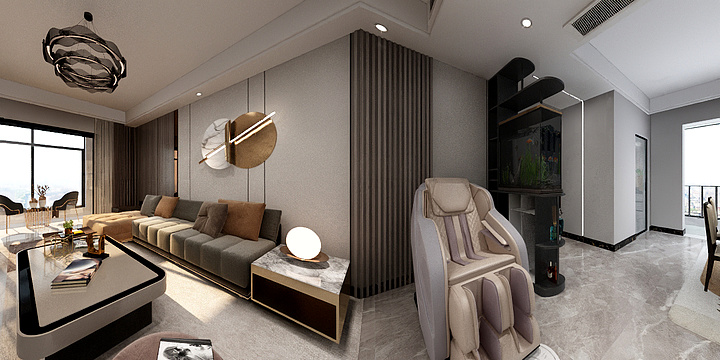 凡舍装饰丨梅文通-7号楼边户140.dwg-装修设计方案