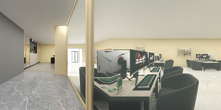 Mr White work·Feng-中兴网咖-装修设计方案